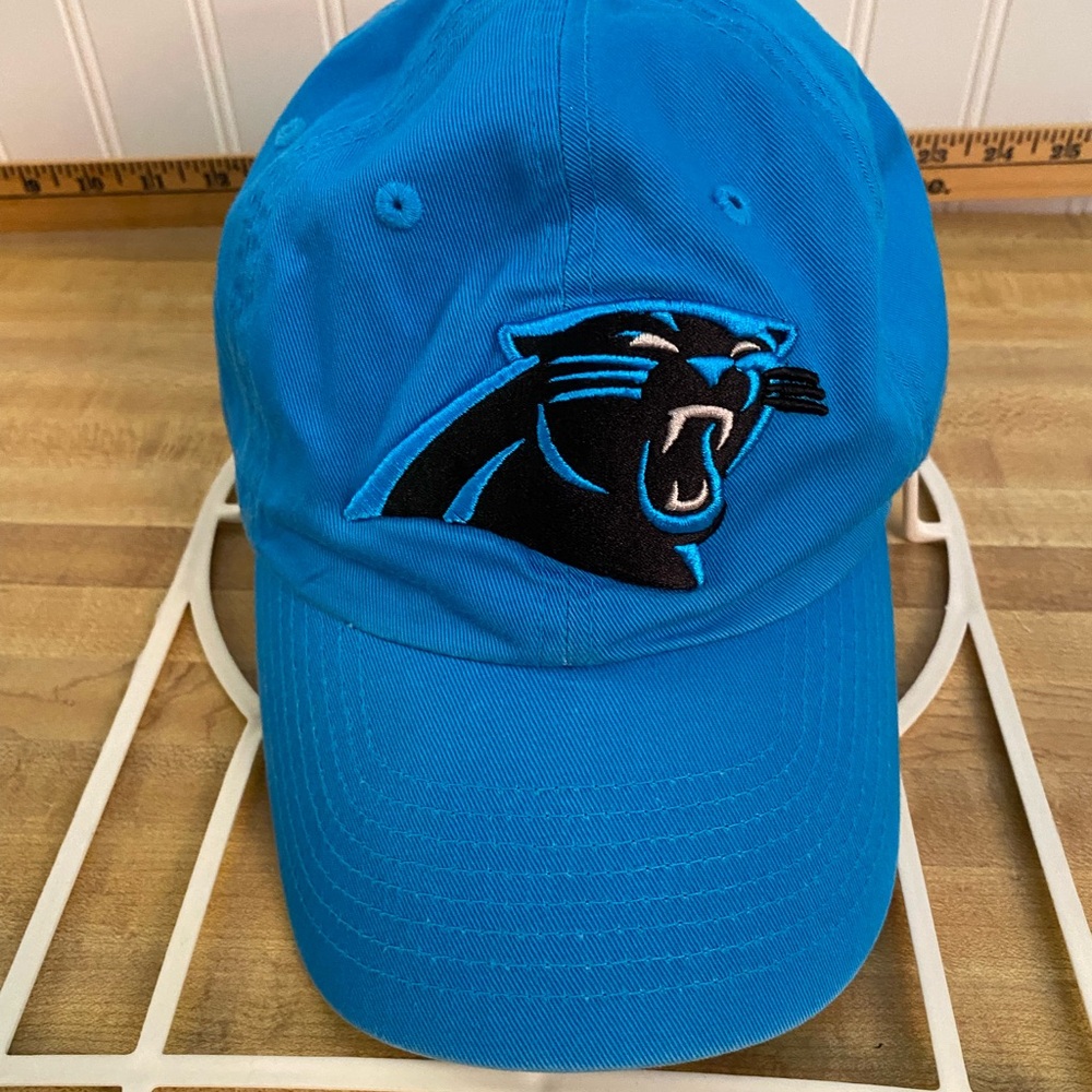 Preowned Men’s “ Panther” Hat/Cap. Blue with Logo. NFL,47 Brand. Adjustable